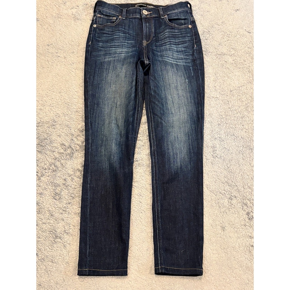 Express Jean Leggings Womens 2R High Rise Blue Stretch Denim Jeggings